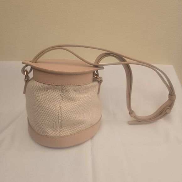 Ora Era Nude Milkcan Leather Crossbody Bag, NWOT - Picture 5 of 11